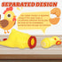 Zddaoole 20 Pcs Rubber Chicken,Screaming Chicken,Squeeze Chicken,Yellow Rubber Squawking Dog Toys,Prank Novelty Noise