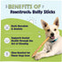 Pawstruck All-Natural 9" Bully Sticks for Dogs, Rawhide Free, Low Odor & Grain Free Dental Chew Treat, 1 lb. Bag