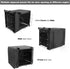 Durable Double Door Dog Crate Cover for Large Pet Kennel, Universal Fit for 24-48 Inch Wire Crate - Black (24 Inch)