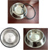 YUDANSI 2 Stainless Steel Dog Bowls with Rubber Base, Small and Medium Pet Feeder Bowls
