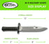 SZCO Supplies 13" M-9 Bayonet Tactical Saw Back Knife, Green/Black