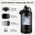 128oz 1 COKTIK Insulated Water Bottle - Stainless Steel Vacuum Metal, Portable Gallon Large-Capacity Sports Bottle