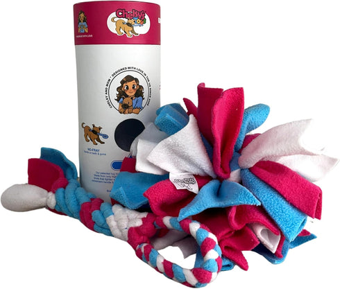 Chelsy's Toys 3-in-1 Enrichment Tube for Dogs - Tug Toy, Treat Dispenser