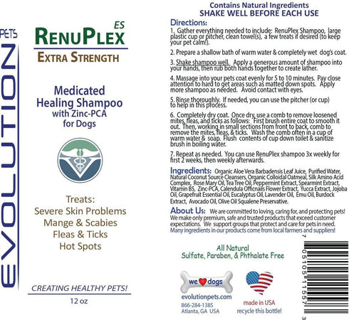 Medicated Dog Mange Shampoo. Extra Strength Mange Shampoo for Dogs Eliminates Mange, Scabies & Severe Skin Problems. All Natural Dog Shampoo. Unconditional Guarantee. Made in USA…