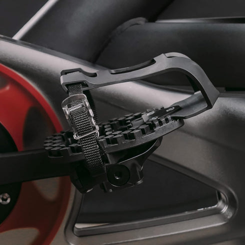Venzo Bike Bicycle Toe Clips Cage Indoor Exercise Bike Pedal Adapters, Compatible with Peloton Bike Pedal