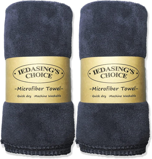 IEDASING'S CHOICE Dog Towel, 2 Pack Super Absorbent Quick Drying Microfiber Towel, Soft for Dog Bath and Grooming,