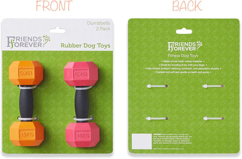Friends Forever Dog Chew Toy, Interactive Treat Dispensing Puzzle Toy, Non-Toxic Durable Natural Rubber, Pink/Orange 2