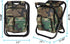 FCFKUK Backpack, Bright starl Multifunction Folding Cooler and Stool Hiking Camouflage Seat Table Bag Camping Gear
