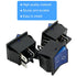 Unlorspy 3Pcs KCD4 4 2 (Blue,16A 250V 20A 125V) Rocker Switch DPST Pins Position (ON Off) Boat Toggle Switch with Blue