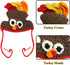 Rypet Cat Turkey Costume, Pet Turkey Hat Thanksgiving Apparel for Cats and Small Dogs