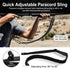 Two-Point Paracord Sling with Swivels, Non-Slip Quick Adjustable Length Strap for Hunting