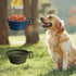 PetBonus 2-Pack Silicone Collapsible Dog Bowls, BPA Free Portable Foldable Travel Bowl for Dogs Cats with 2 Carabiners