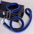 Heavy Duty Dog Collar and Leash Set, Strong 4 FT Nylon Braided Rope Dog Leash for Small Medium Large Dogs