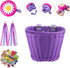Kid Bicycle Basket, Small Wicker Basket with Streamers, 2 Bells and 30 Stickers for Girls and Boys Bicycle Decoration