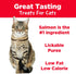 Country 2 Oz, 4 Count Kitchen Salmon Puree Lickable Cat Treats, Made with Real Salmon