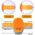 2 Pcs Dog Bath Brush, Rubber Grooming Brush for Short and Long Haired Dogs and Cats with Adjustable Ring Handle