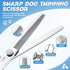 6 1 Set 6.5" 7" 7" 7" JASON Dog Grooming Scissors Kit, Professional in Dog Scissors - Thinning, Straight, Up-Curved