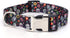 Cute Dog Collar for XS Small Medium Large Dogs, Adjustable Soft Nylon Pet Collar with 3D Print Multicolor Patterns for