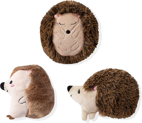 FRINGE STUDIO Pet Toy, Small Dog Toy Set, Hedgehogs, 3 Pieces
