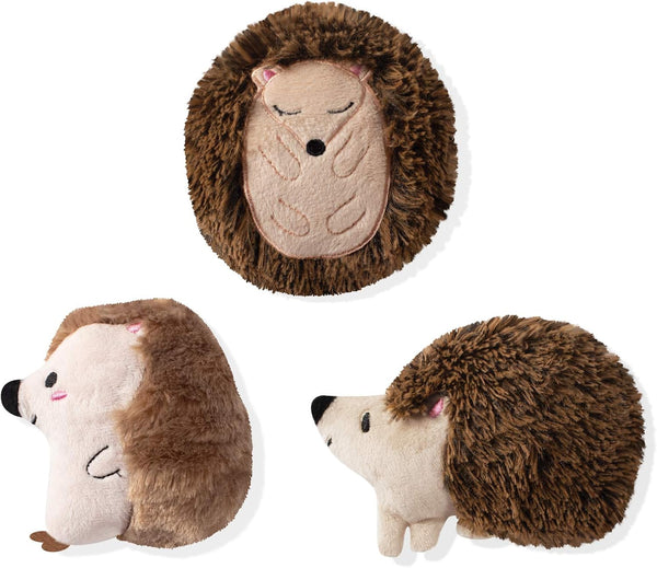 FRINGE STUDIO Pet Toy, Small Dog Toy Set, Hedgehogs, 3 Pieces