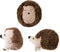 FRINGE STUDIO Pet Toy, Small Dog Toy Set, Hedgehogs, 3 Pieces