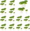 Framendino 54 Pack Floating Aquarium Plants, Artificial Plastic Fake Duckweed Simulation Floating Plants (3 Size)