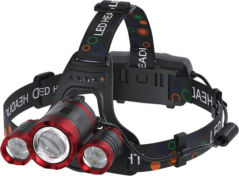 Headlamp Rechargeable 1200 Lumens Super Brightest 4 Modes Head Lamp for Adults