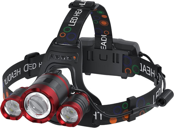 Headlamp Rechargeable 1200 Lumens Super Brightest 4 Modes Head Lamp for Adults