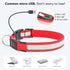 LED Light Up Dog Collars, Micro USB Rechargeable Waterproof, Adjustable Glow Dark Collar for Night Walking for Small