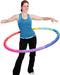 Weighted Hula Hoop, ACU Hoop 4M - 4 lb Medium, Rainbow Colors for Weight Loss Fitness Workout