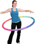 Weighted Hula Hoop, ACU Hoop 4M - 4 lb Medium, Rainbow Colors for Weight Loss Fitness Workout