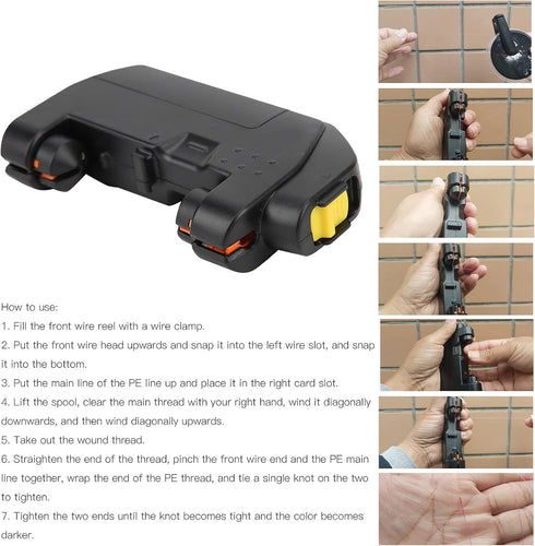 Fishing Knot Tying Tool - Electric Stainless Steel Fishing Hook Tier for Fishing Line Knot Tying