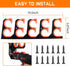 Fishing Rod Holders, Wall or Ceiling Mounted Fishing Pole Holders, Rack Holds Up to 10 Rods (1 Pack)