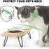FUKUMARU 2PCS Ceramics Pet Bowl Set, Microwave Heating Food Bowls, Replacement Bowl for Cat & Dog Food and Water