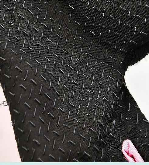 OVOY Kids Girls Boys Durable Fingerless-Gloves,Non-Slip Exercise Gloves for Riding Outdoor