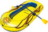 Solstice Inflatable Boat Rafts for 2 Persons, Yellow, Includes Oars, Pump, Cushioned Base, 6 Ft Grab Line