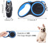 Segarty Dog Leash Retractable, 16ft Heavy Duty Walking Dog Leash for Medium Small Dogs up to 44lb, Anti-slip Handle 360°Tangle-free Nylon Tape, One-handed One Button Lock and Release (Blue)