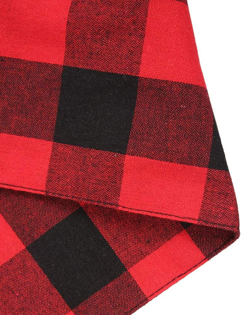 2 Pcs Dog Bandana Christmas Triangle Scarf Accessories Bibs Red Black Plaid