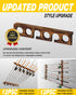 Ghosthorn Fishing Pole Rod Racks, Holds Up to 12 Rods, Wall or Ceiling Mounted Fishing Gear Organizer for Garage Storage