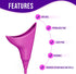 VENUS TO MARS Silicone Female Urination Device - Portable Female Urinal for Travel, Festivals, Camping - Reusable Pee