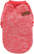 Jecikelon Red Dog Sweater for Small Dogs XXS XS, Soft Winter Clothing Warm Outfit for Puppies, Cat Apparel