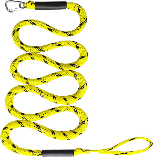 Single Hook Bungee Dock Lines Heavy-Duty Elastic Mooring Ropes for Boats, PWCs