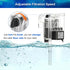 DaToo Hang On Waterfall Aquarium Filter, Small Fish Tank Filter, Quiet 66GPH, 3W Adjustable for 2 to 8 Gallons