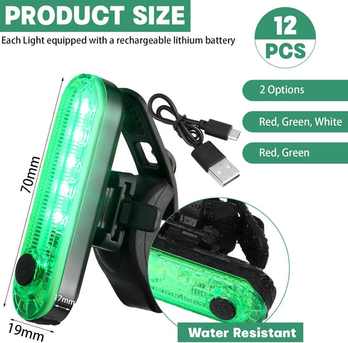 12 4 Treela Pieces Battery Boat Navigation Lights Battery Powered Kayak Lights for Night Operated Boat SternLed Boats