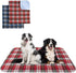 KOOLTAIL Washable Pee Pads for Dogs - Waterproof & Non-Slip Plaid Puppy