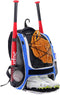 WOLT Youth Baseball Bag - Bat Backpack for T-Ball & Softball Equipment, Large Compartment for Helmet & Accessories