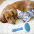 Depets Self Cleaning Slicker Brush, Dog Cat Bunny Pet Grooming Shedding Brush for Long or Short Hair