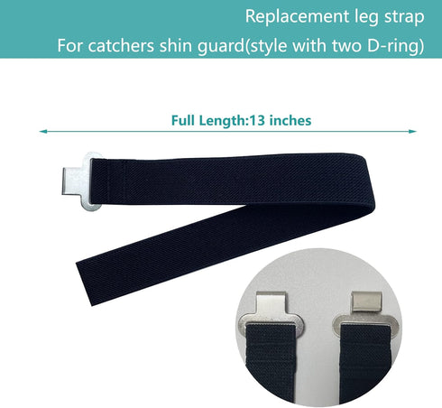 Shin Guard Replacement Straps for Baseball Catchers Gear, Leg Guard Straps