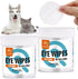 Pet Wipes for Cats & Dogs, Unscented Grooming Wipes for Eyes, Paws, Ears, Nose, 300 Pads Tear Stain Remover