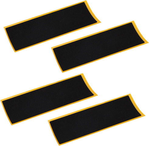 50 Pack 4.33"x1.5" 0.04" Black PU Foam Fingerboard Grip Tape Thick Self-Adhesive Non-Slip Cut to Fit Decks